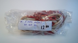 6 meter flexibele vangrail + 50 rode vangrailklem