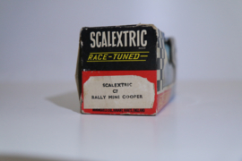 Scalextric Classic Mini Cooper Rally Zwart/Wit nr. C7 in OVP.