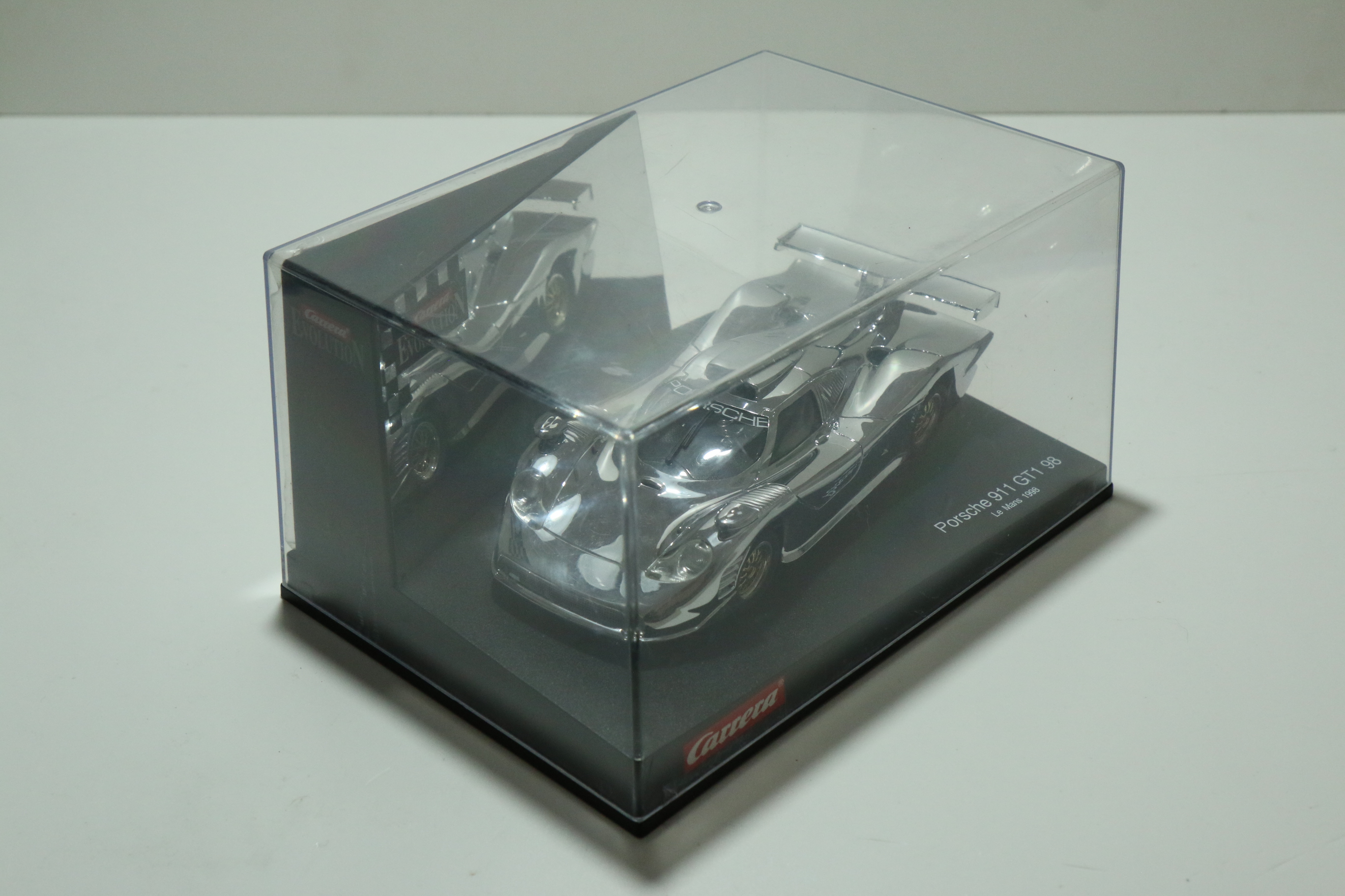 Carrera Evolution Porsche 911 GT1 1998 Chrome nr. 25414 Pre productie model