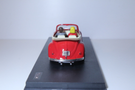 Pink-Kar VW Kever Cabrio Rojo Wit/Rood nr. CV027 in OVP.