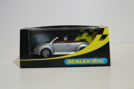 Scalextric VW New Beetle cabrio zilvergrijs nr. C2314 in OVP.