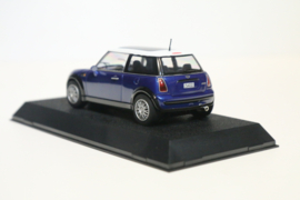 Scalextric Mini Cooper Blauw/Wit nr. C2539a in OVP.
