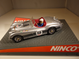 Ninco Jaguar XK 120  Zilver  nr. 58.    Nr 50465 in OVP. Nieuw!