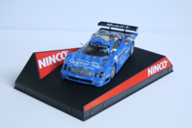 Ninco Mercedes CLK GTR blauw Org teile No.12 nr. 50312 in OVP!