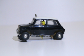 Scalextric Classic Mini Cooper Rally Zwart/Wit nr. C7 in OVP.