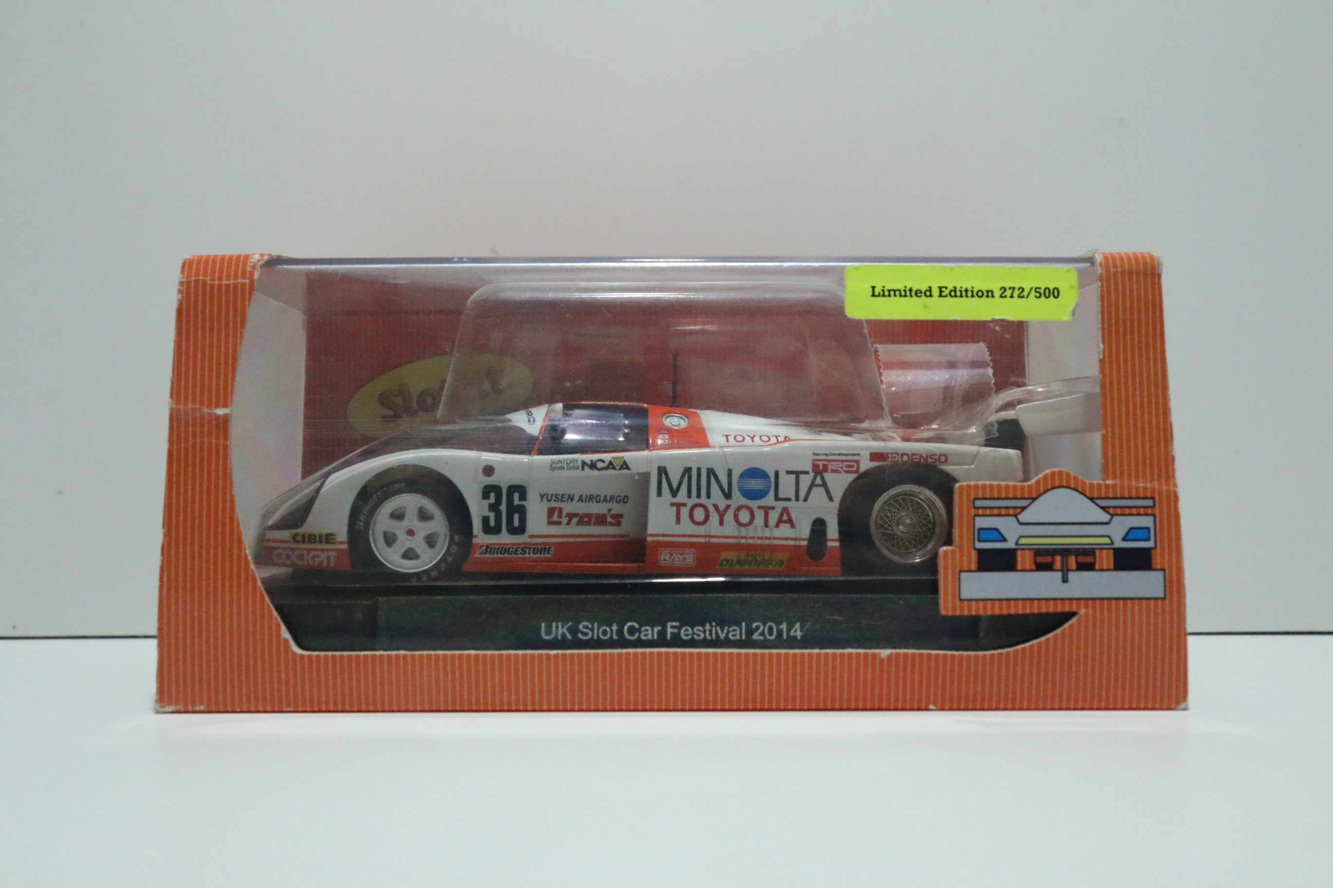 SLOT-IT Toyota 88C UK Slotcar festival 2014 No.36 nr. SC19a in OVP!