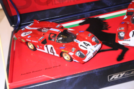 FLY Ferrari 512S 2x Le Mans 1970 Limited Edition #14 en #15  nr. TEAM02 in OVP. SPECIALE AANBIEDING !