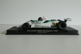 FLYSLOT Williams FW07 Wit No.34 nr. F01102 in OVP. Nieuw!