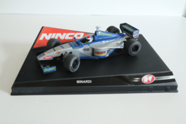 Ninco Minardi F1 zilver/blauw No.21 nr 50199 in OVP. Nieuw!