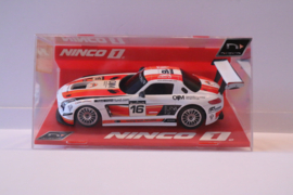 Ninco 1.  Mercedes SLS GT3 AMG No.16 nr. 55054 in OVP.  Analoge slotcar !
