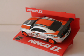 Ninco Digital Chevrolet Camaro Zilver/Oranje No.45 nr. 2475 NIN55058 in OVP.