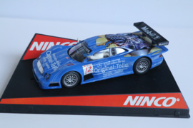 Ninco Mercedes CLK GTR blauw Org teile No.12 nr. 50312 in OVP!