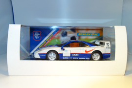 Scalextric Ferrari F40  Wit/Blauw. Premier Edition  Rangers F.C.   C2148 in OVP. Nieuw.