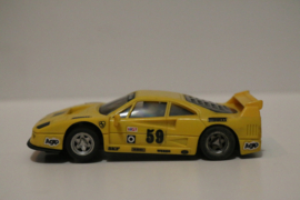 Scalextric Ferrari F40 Geel No.59 nr. 8352 in OVP.