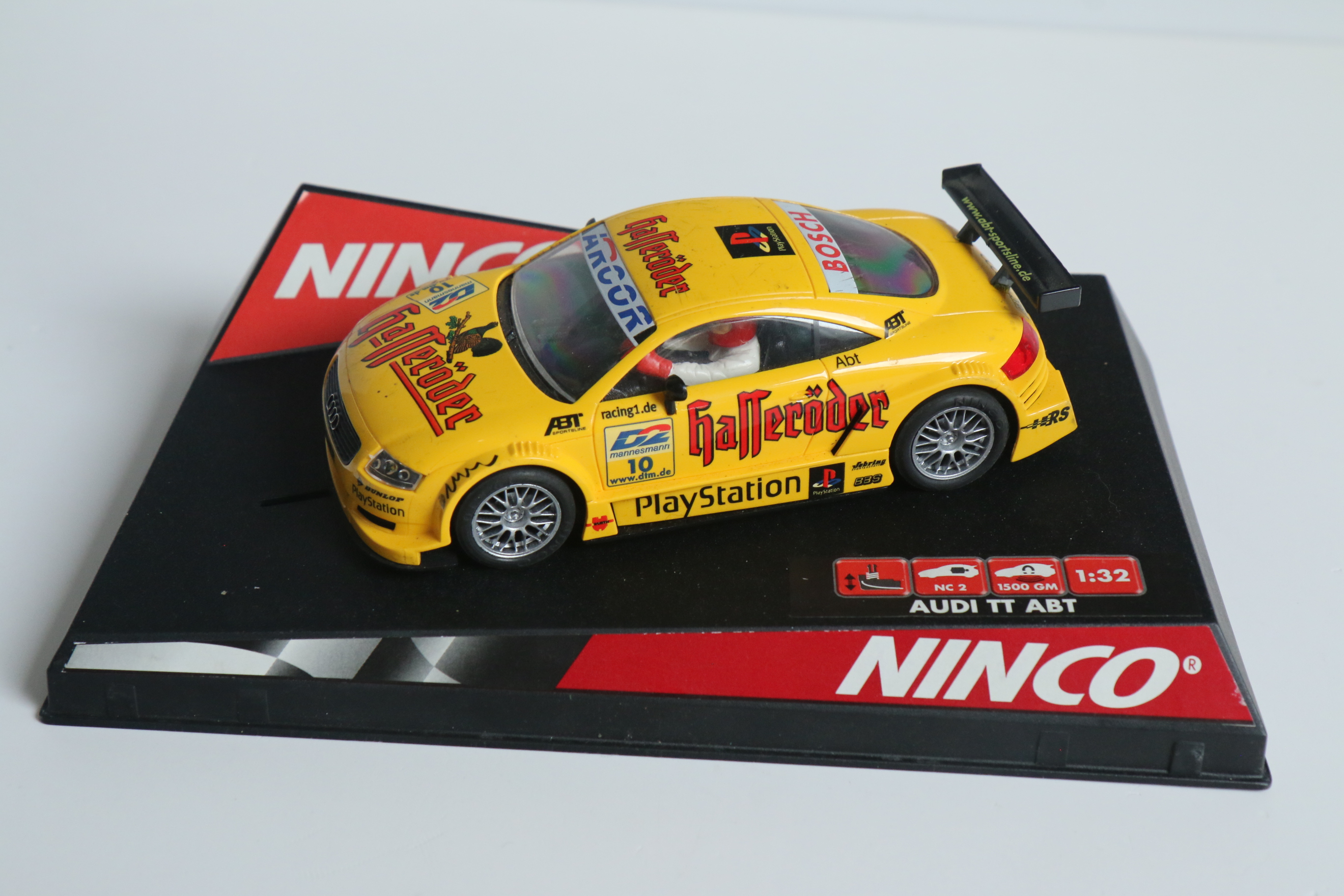 Ninco Audi TT ABT No.10 Geel nr. 50245.   Zie Omschrijving!