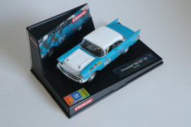Carrera Evolution Chevrolet Bel Air '57 blauw/wit No.90 nr. 27555 in OVP.
