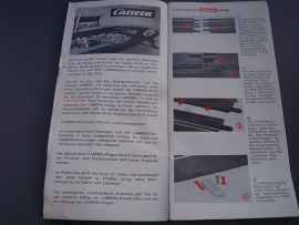 Zwart/wit handleiding Carrera 124 met uitvouwblad.   Duits