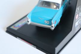 Carrera Evolution Chevrolet Bel Air '57 blauw/wit No.90 nr. 27555 in OVP.