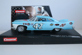 Carrera Evolution Plymouth Fury '60 lichtblauw No.42 nr. 27254 in OVP.