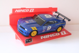 Ninco Digital Chevrolet Camaro Blauw No.9 nr. 2475 NIN55051 in OVP.