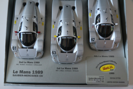 Slot-It  gift set CA05W Inhoud: 3x Mercedes Sauber C9 No.61, 62, 63 nr.  Limited Edition in OVP. Nieuw!