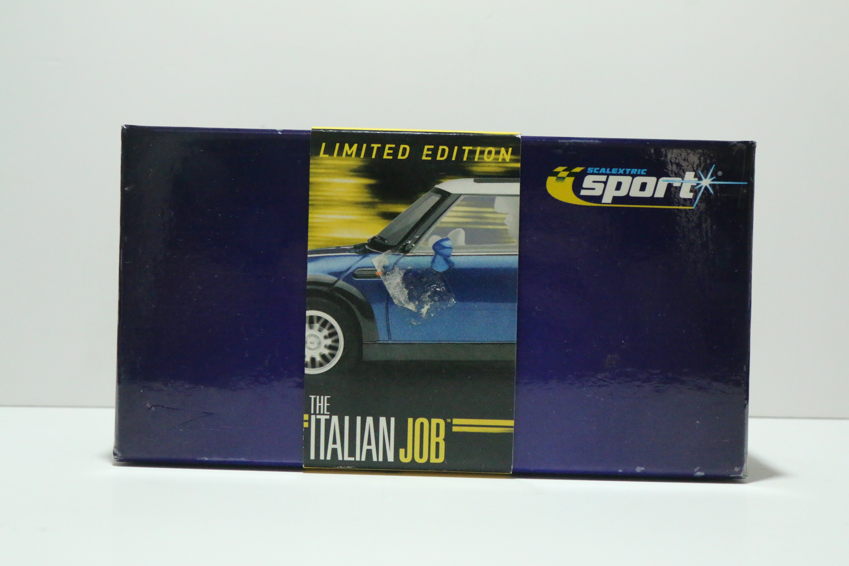 Scalextric Mini Cooper ´The Italian Job´ blauw nr. C2539A LIMITED EDITION in OVP