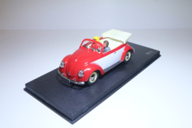 Pink-Kar VW Kever Cabrio Rojo Wit/Rood nr. CV027 in OVP.