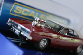 Scalextric Dodge Charger 1969 Rood/Wit Hot rod nr. C3317 in OVP. Nieuw!