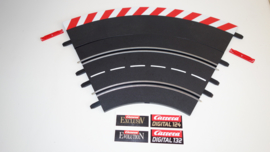 Carrera ExclusiV/Evolution/Digital  buiten-slipstrook rood/wit tbv bocht 1/60⁰ nr. 20561