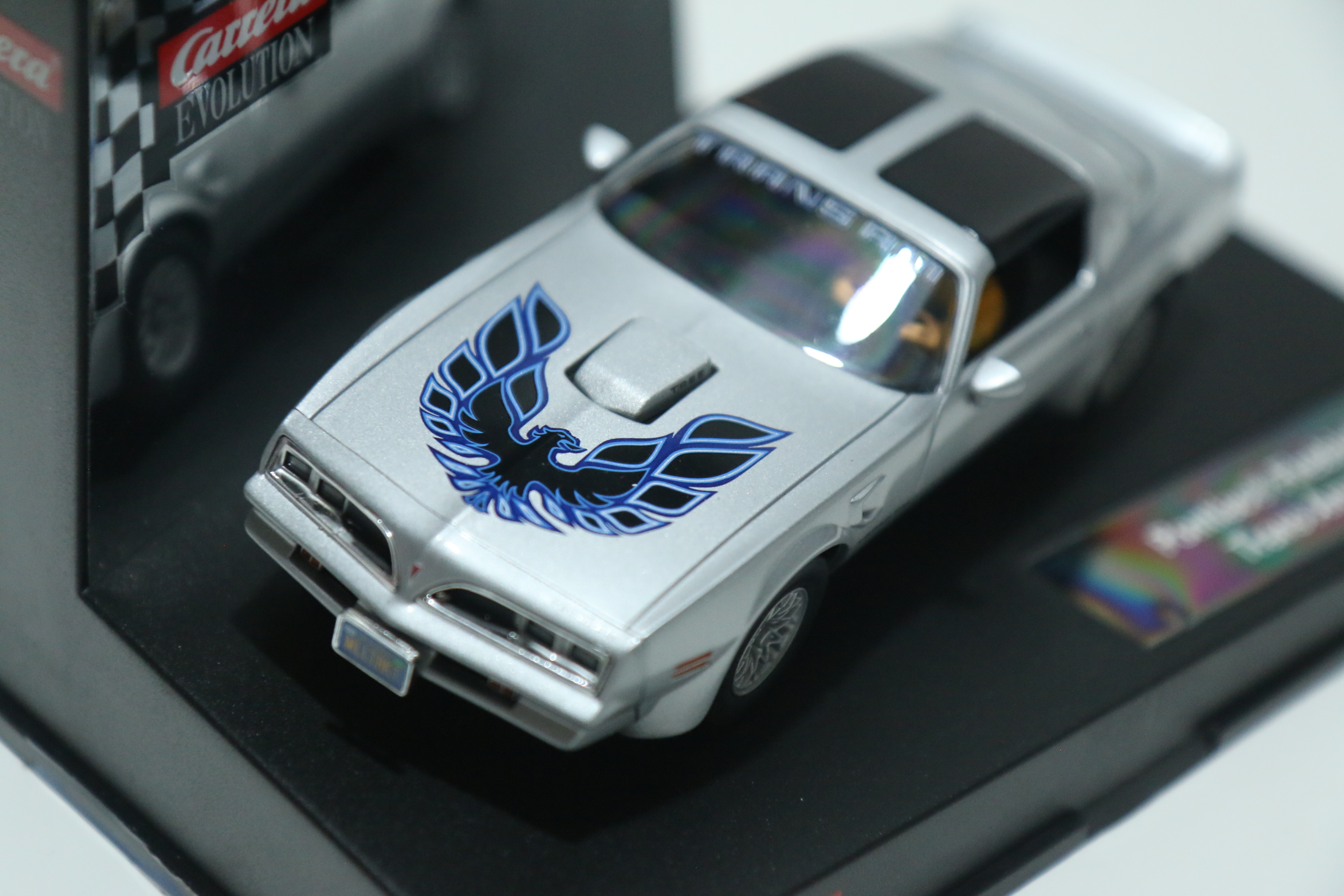 Carrera Evolution Pontiac Firebird Trans-AM zilver nr. 27299 in OVP!