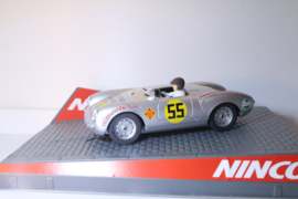 Ninco Porsche 550 Spyder #55 zilver/rood nr. 50476 in OVP.