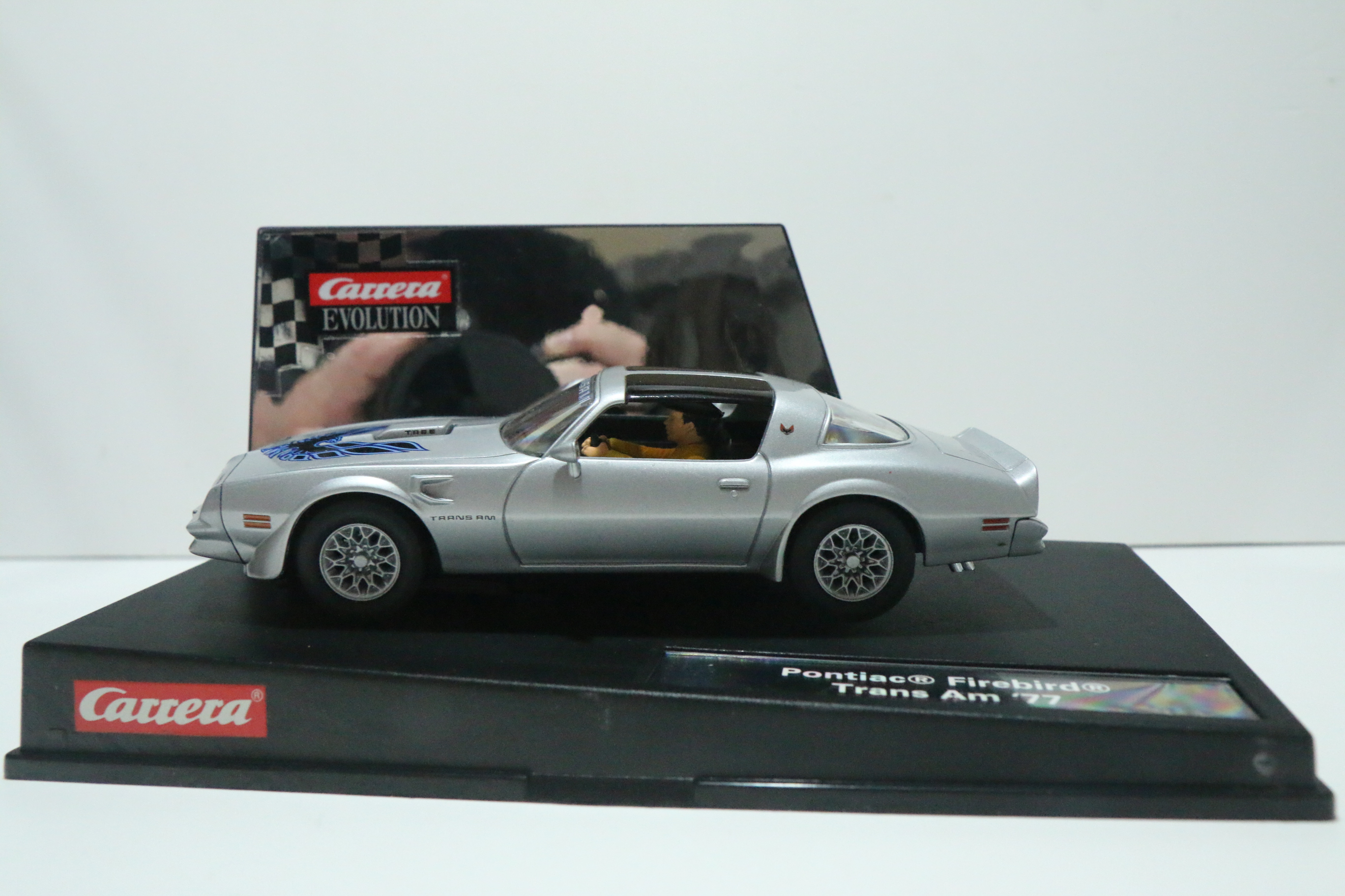 Carrera Evolution Pontiac Firebird Trans-AM zilver nr. 27299 in OVP!