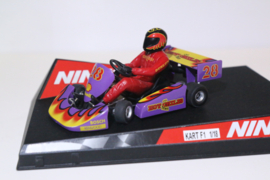 Ninco Kart F1 Paars/Vlammen No.28 nr. 50420 in OVP.