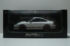 Auto-Art 1:32 Porsche 911 GT3RS (996) 2004 Wit/Rood nr. 13077 in OVP.