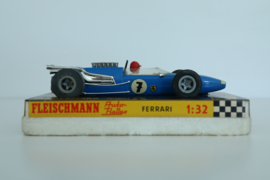 Fleischmann Auto-Rallye. Ferrari blauw 16-spaaks nr. 3201 in OVP.