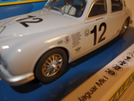 Scalextric grijze Jaguar MK l.   No. 12 .   nr. C4419 in  Nieuw in OVP !