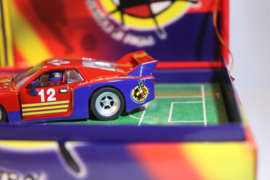 FLY Lancia  Beta MonteCarlo Spanish Footbal  Rood/Blauw nr. SE01 in OVP. SPECIALE AANBIEDING !
