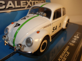 Scalextric witte VW Beetle  No. 54 A.   nr. C3745 in  Nieuw in OVP !