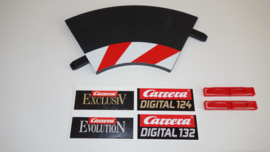 Carrera ExclusiV/Evolution/Digital  binnen-slipstrook rood/wit tbv bocht 1/60⁰ nr. 20551