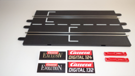Carrera ExclusiV/Evolution/Digital  recht baandeel met 2  witte startplaatsen.