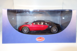 1:24  Bugatti EB 16.4 Veyron zwart/rood  nr. 14151