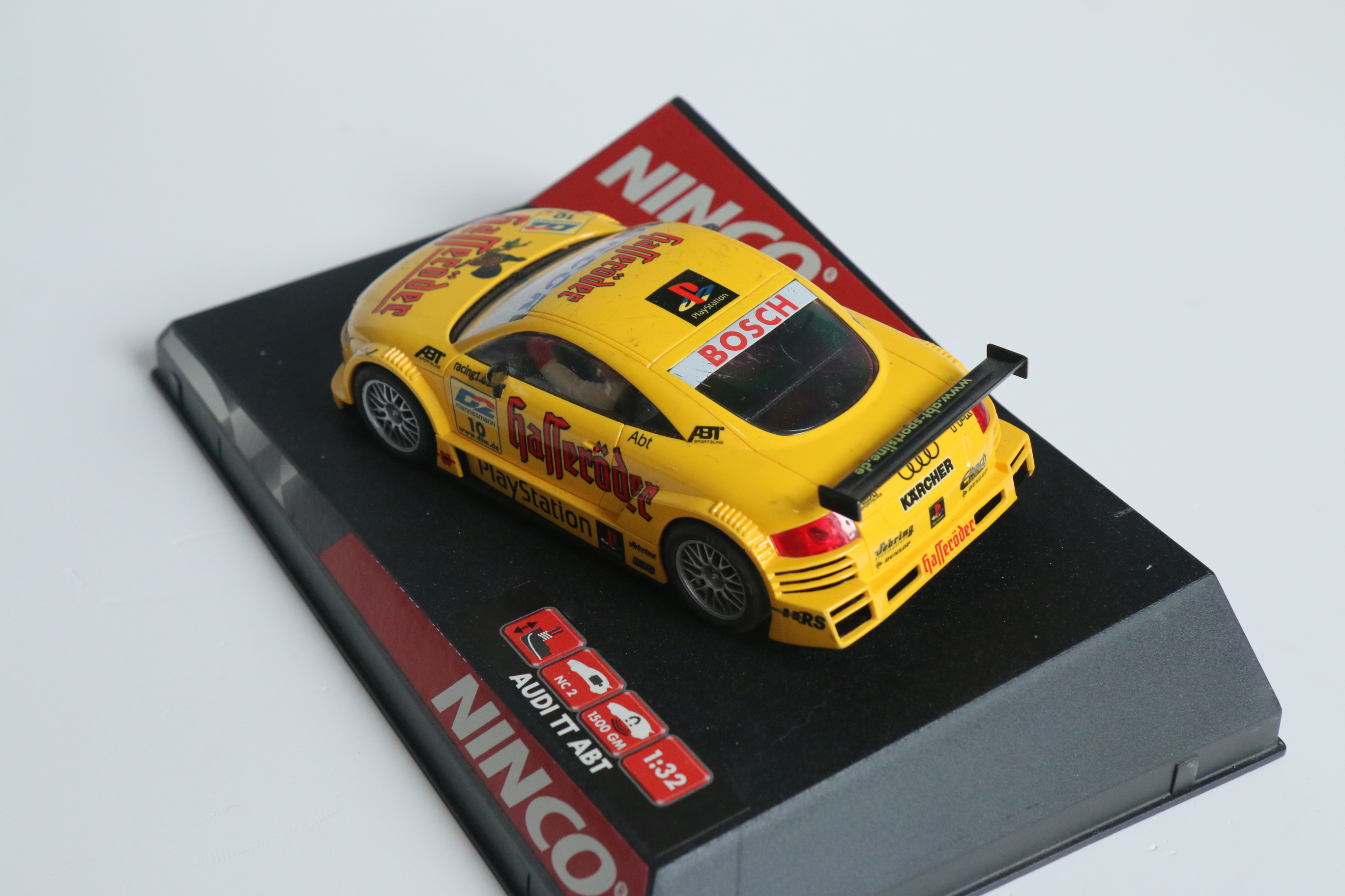 Ninco Audi TT ABT No.10 Geel nr. 50245.   Zie Omschrijving!