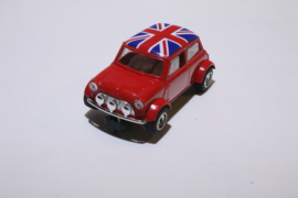 Scalextric Mini Cooper Rood met Union Jack nr. C398 in OVP.