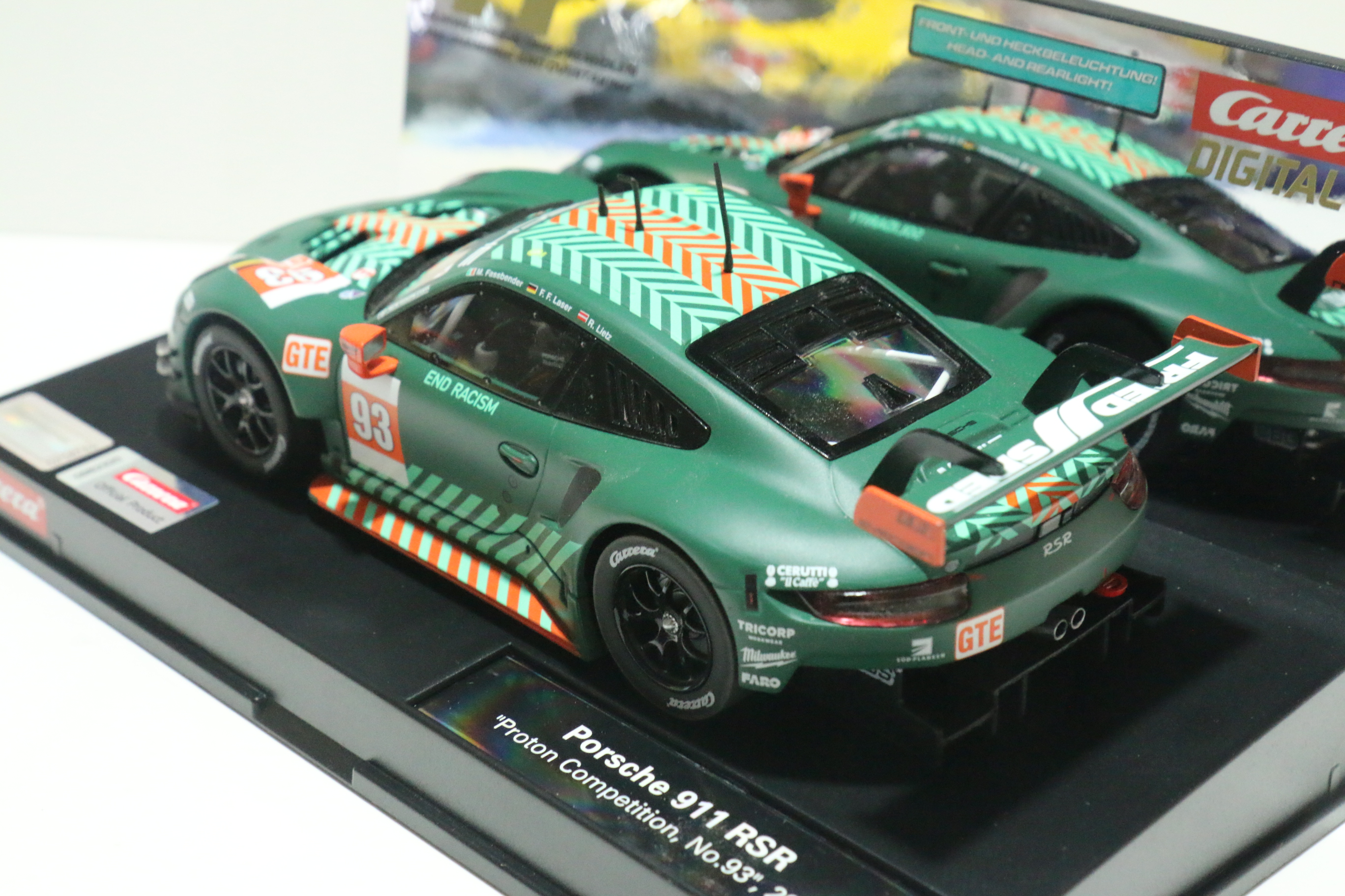 Carrera Digital 124 Porsche 911 RSR groen No.93 nr. 23950 in OVP!