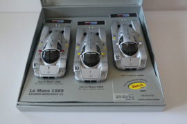 Slot-It  gift set CA05W Inhoud: 3x Mercedes Sauber C9 No.61, 62, 63 nr.  Limited Edition in OVP. Nieuw!