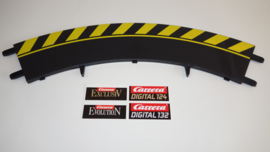 Carrera ExclusiV/Evolution/Digital  buiten-slipstrook zwart/geel  tbv bocht 1/60⁰ nr. 20561