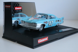 Carrera Evolution Plymouth Fury '60 lichtblauw No.42 nr. 27254 in OVP.