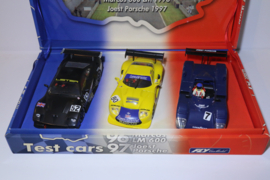 FLY 24h Le Mans 3x Test auto set Lister Storm/Porsche/Marcos nr. LM01 in OVP. SPECIALE AANBIEDING !