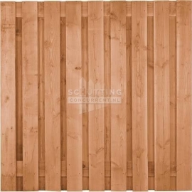 Schuttingscherm douglas verticaal 21 planks 180x180 (19+2)