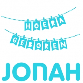 Geboortesticker slinger type Jonah
